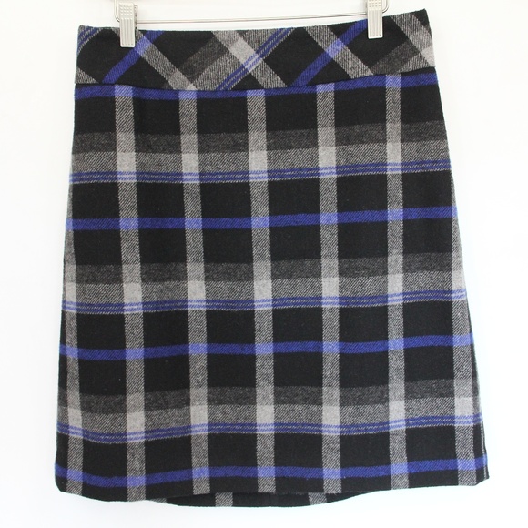 Talbots Plaid Pencil Skirt sz 8 Women Straight Short wool blend - Picture 1 of 8